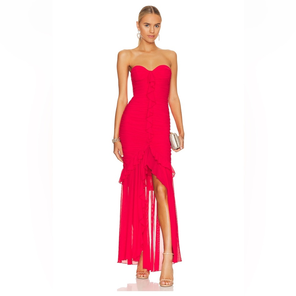 Small Majorelle Giules Gown in Cherry Red